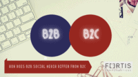 How does B2B social media differ from B2C?